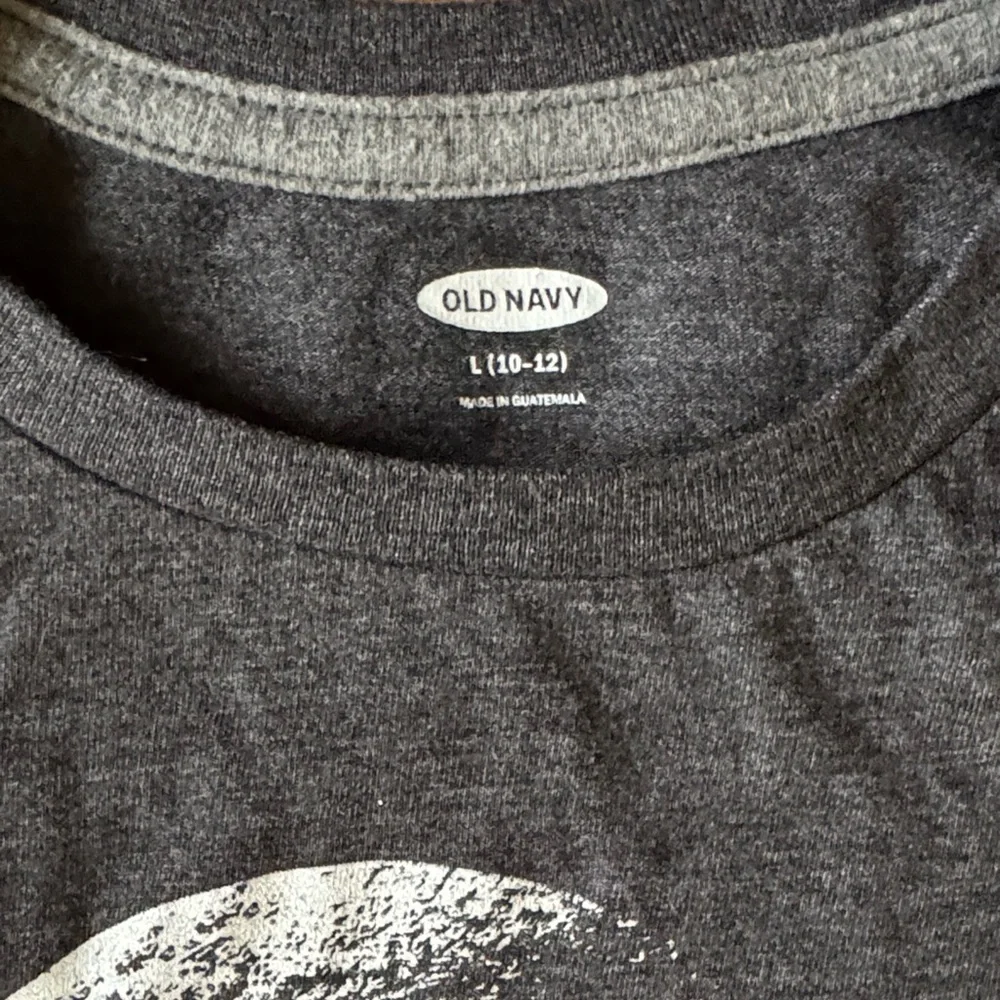 Gray Graphic Tee with Moon and City Basketball design